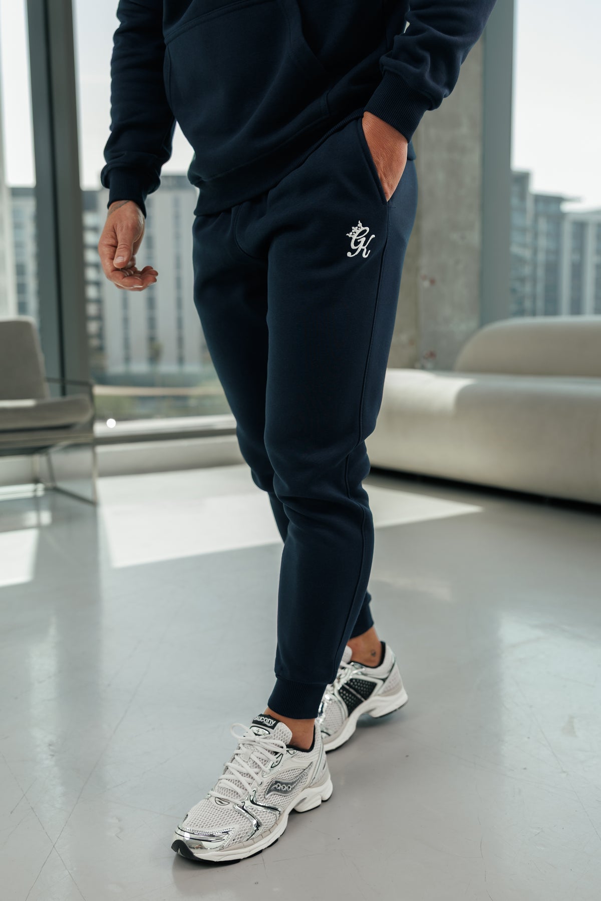 Gym King Fundamental Fleece Jogger - Navy