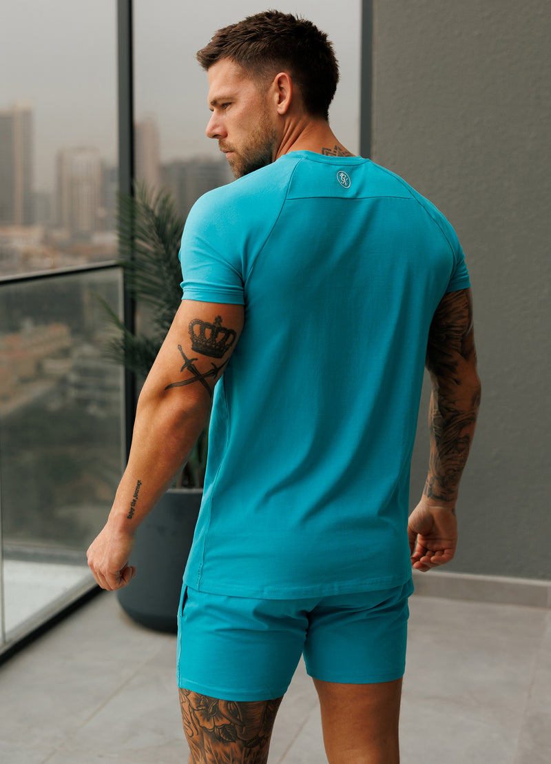 Gym King Pro Jersey Tee - Marine Teal