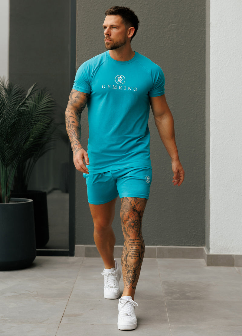 Gym King Pro Jersey Tee - Marine Teal