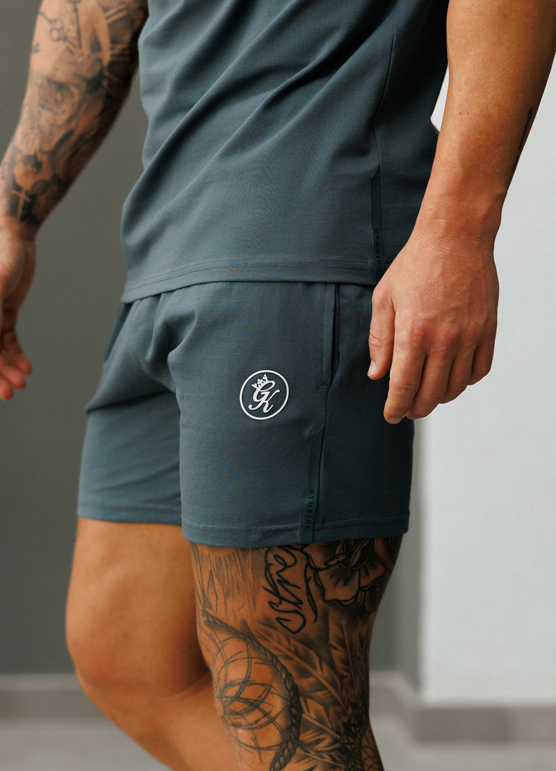 Gym King Pro Jersey Short - Slate Grey