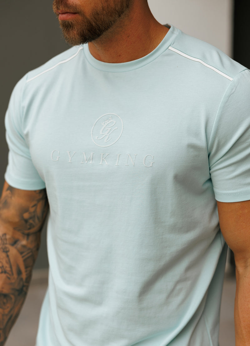 Gym King Pro Logo V2 Jersey Tee - Iced Mint