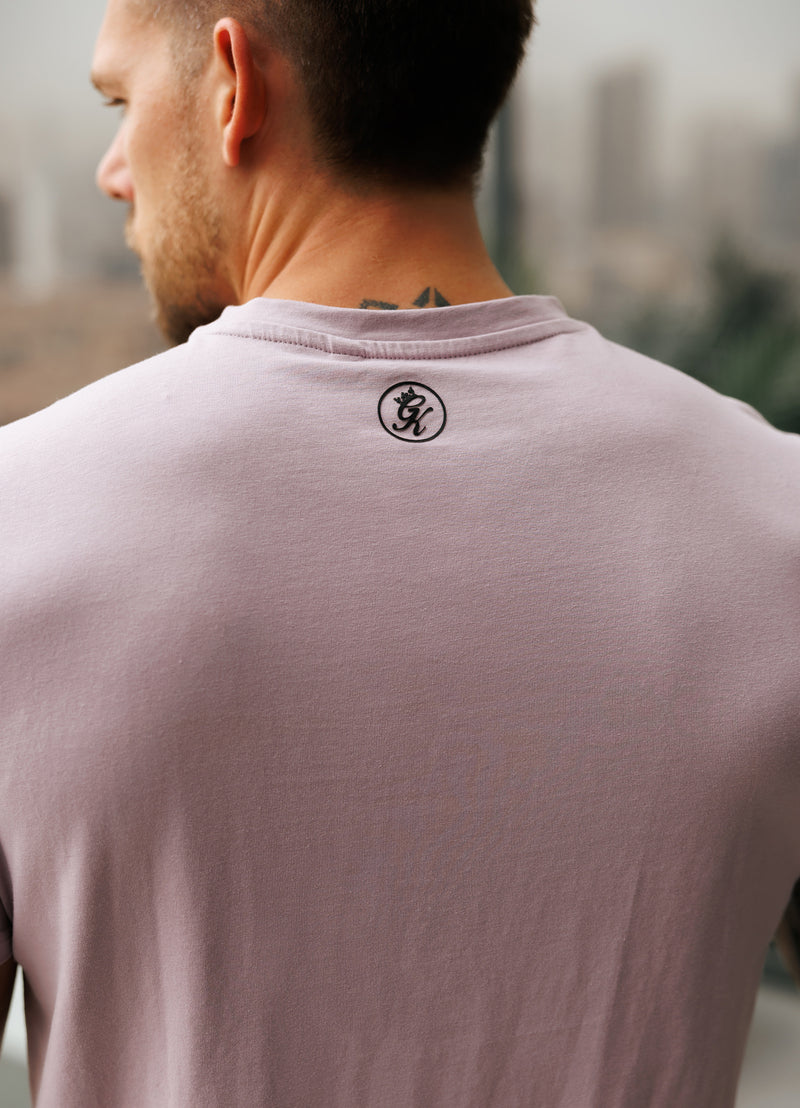 Gym King Pro Logo V2 Jersey Tee - Lilac Smoke