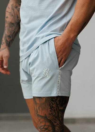 Gym King Taped Jersey Short - Sky Blue