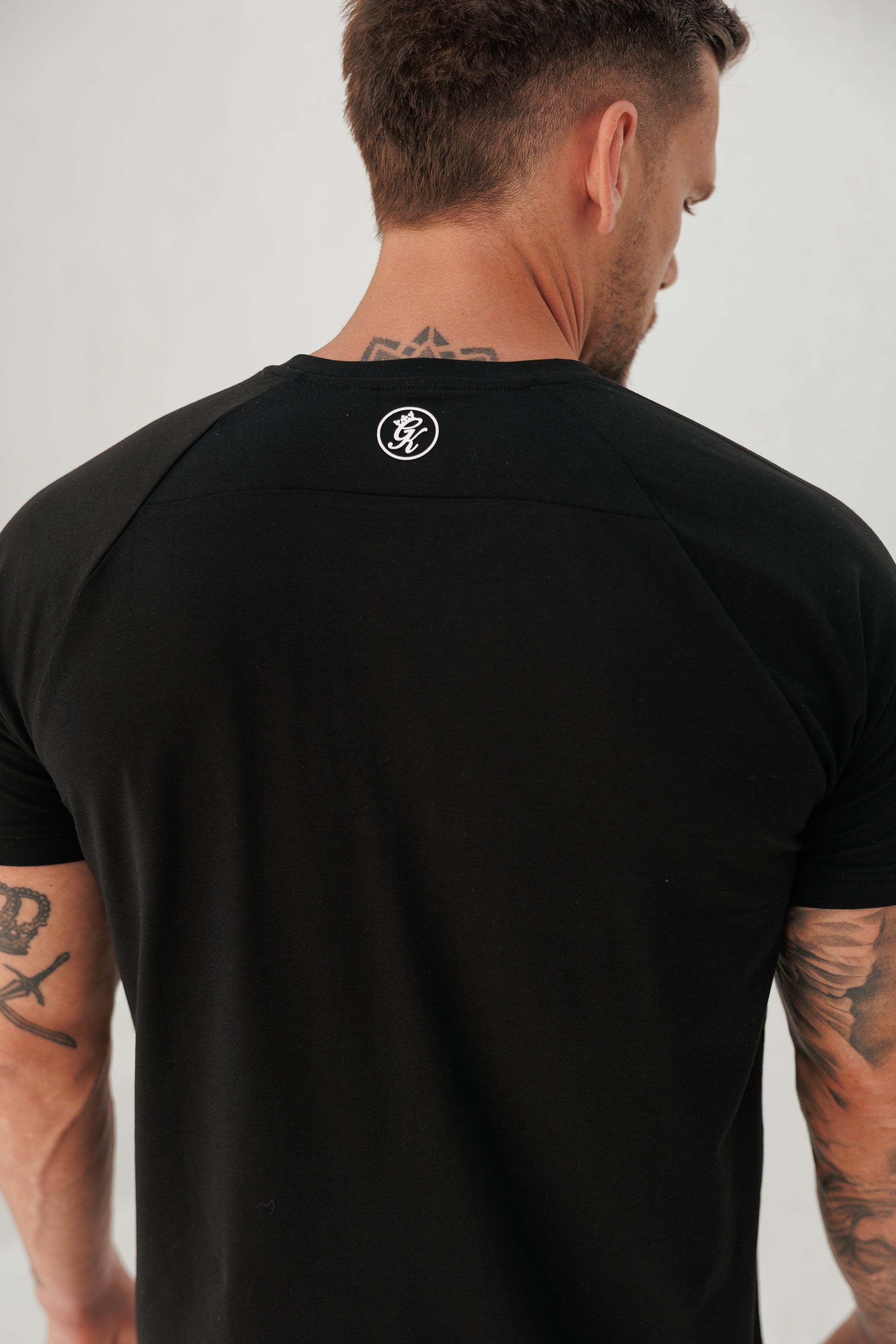 Gym King Pro Logo Tee - Black/White