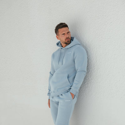 Gym King Fundamental Linear Hood Tracksuit - Powder Blue