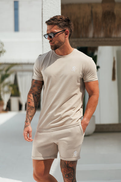 Gym King Fundamental Tee - Fossil Stone