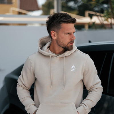 Gym King Fundamental Hoodie - Fossil Stone