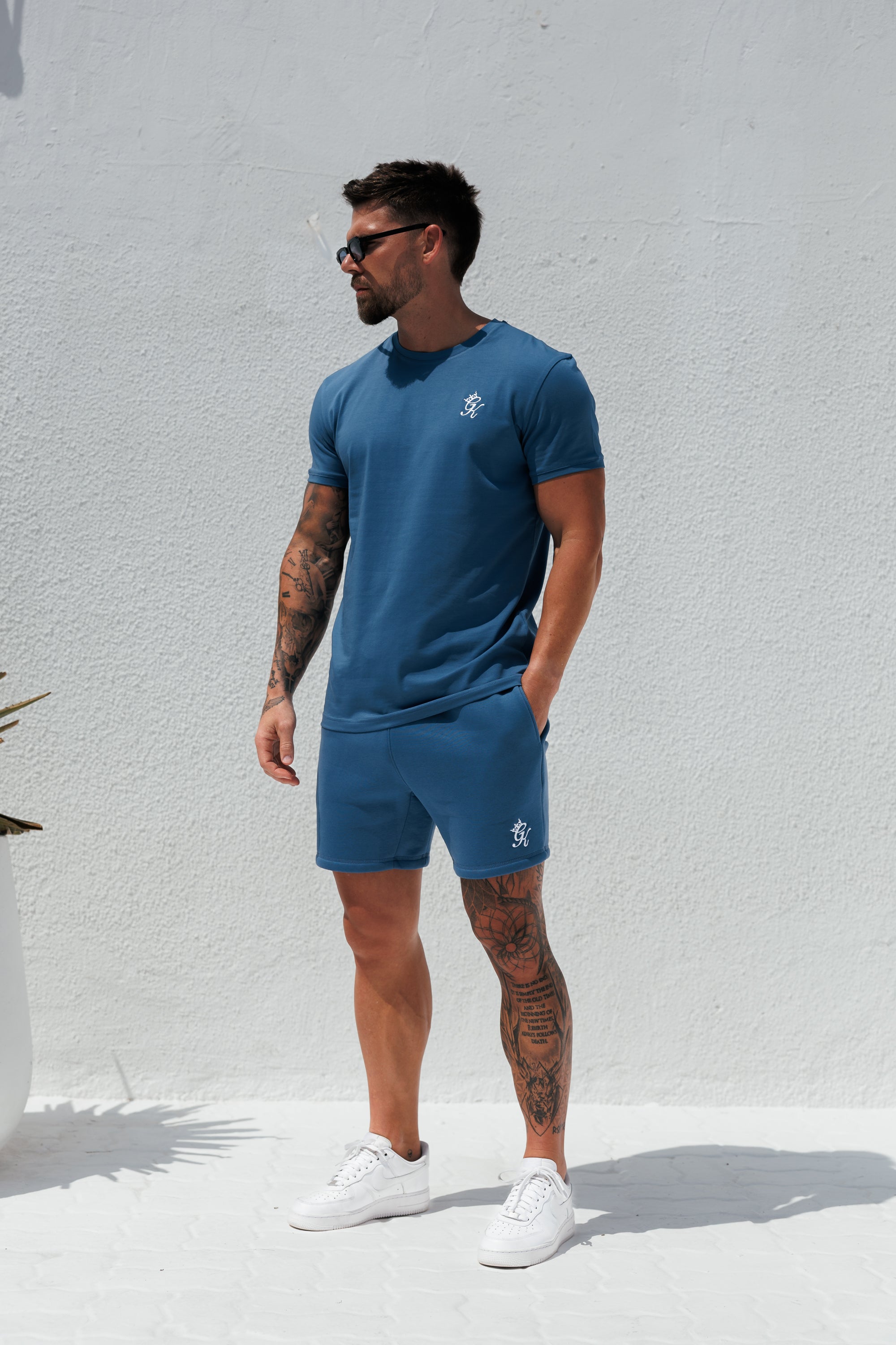 Gym King Fundamental Tee - Blueprint