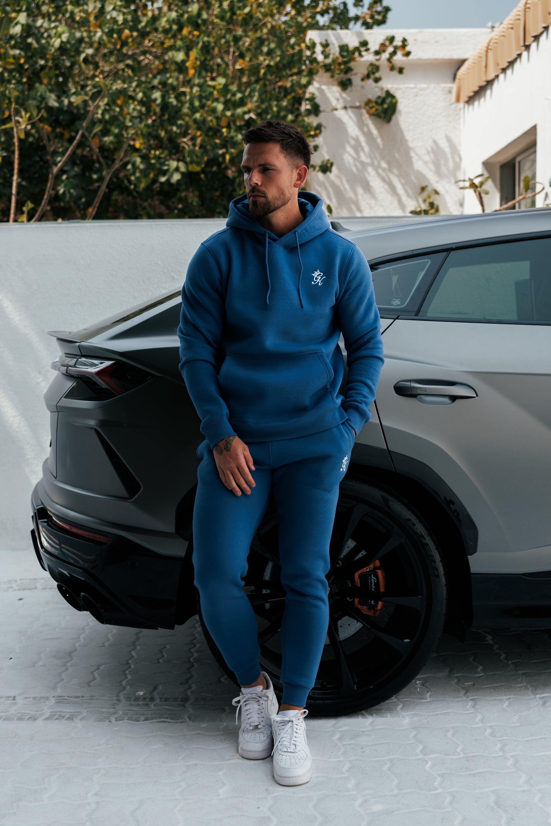 Gym King Fundamental Hood Tracksuit - Blueprint
