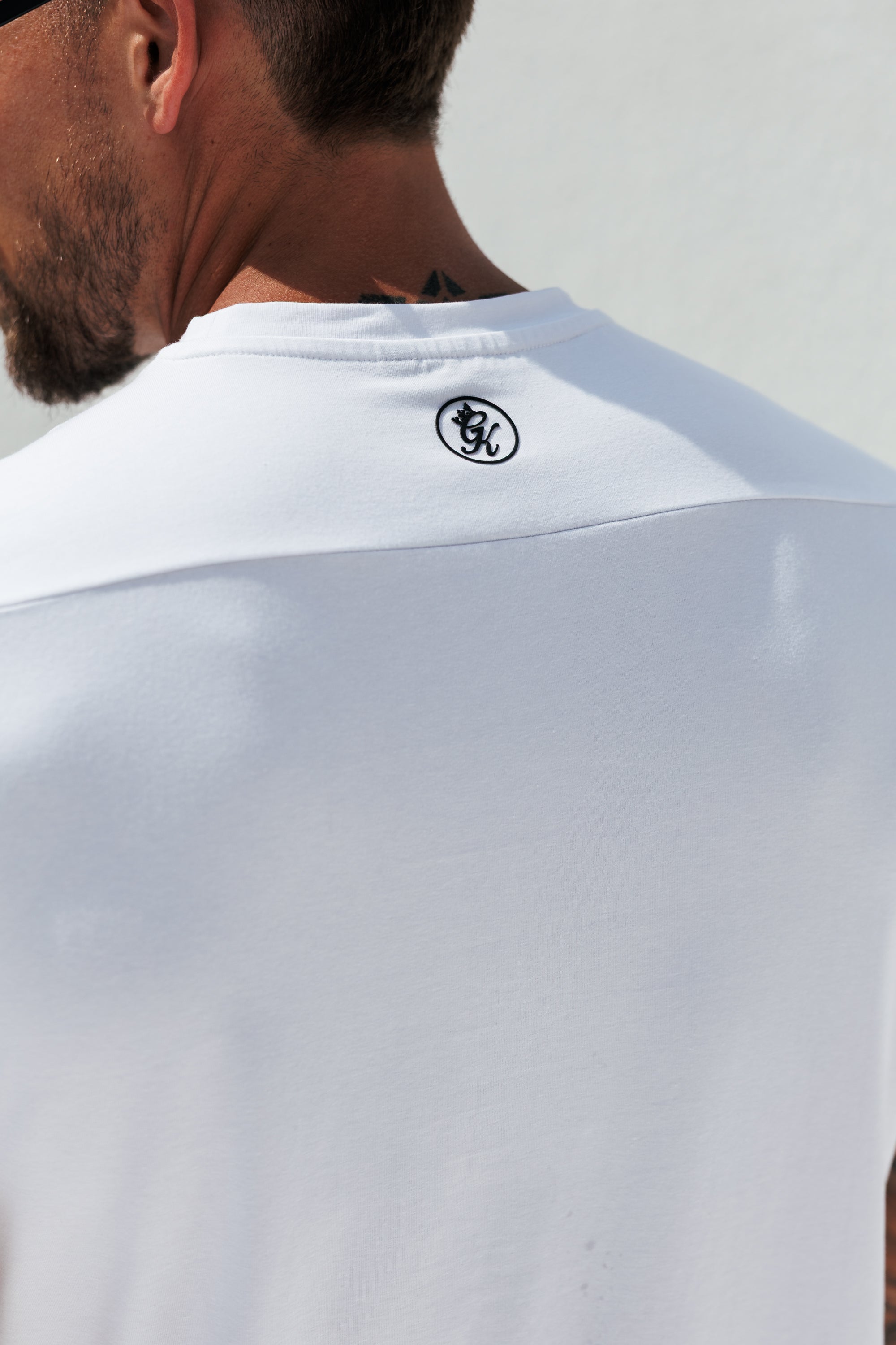 Gym King Taped Jersey Tee - White