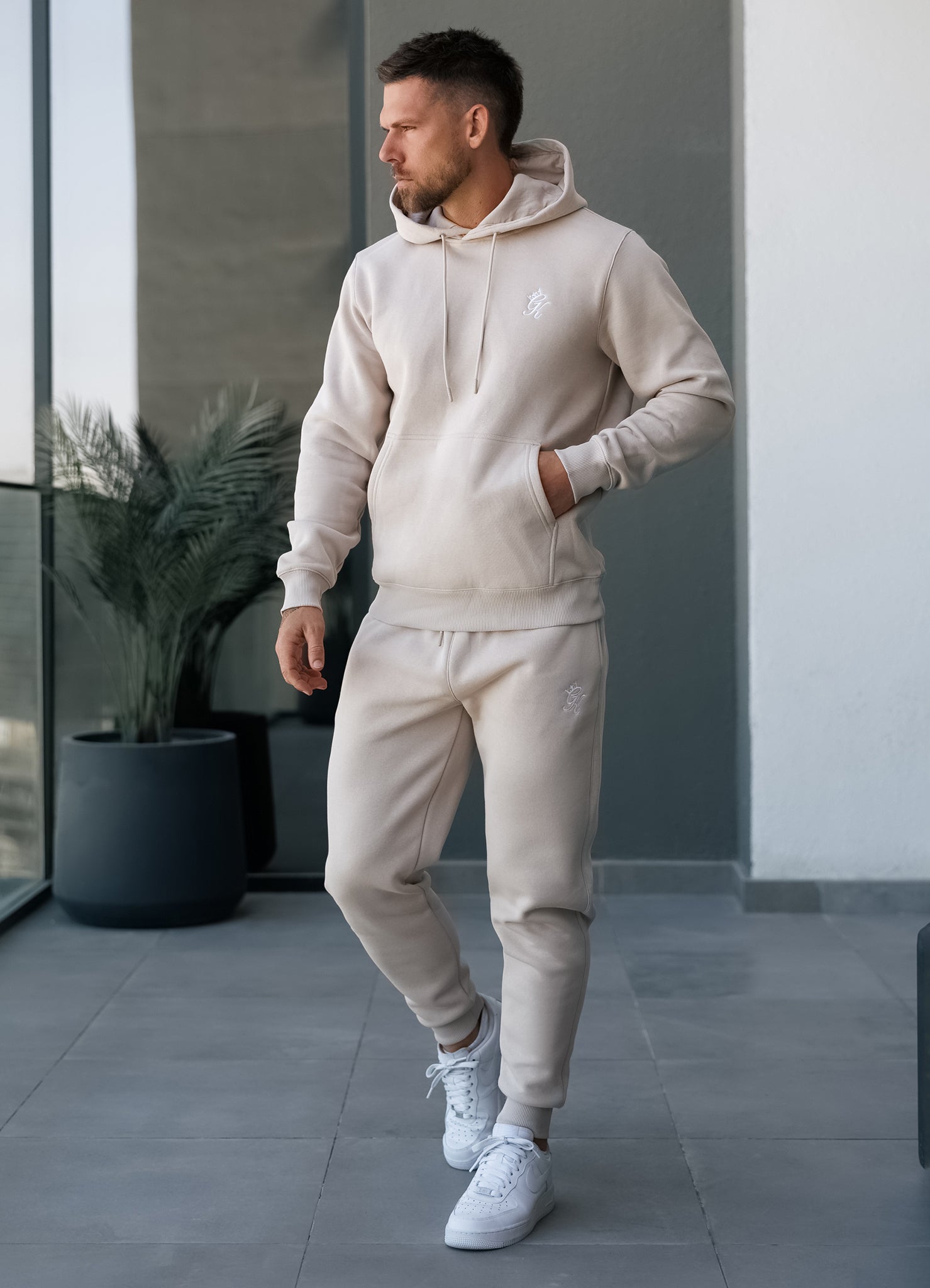 Gym King Fundamental Fleece Jogger - Light Stone