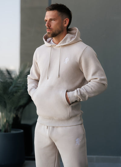 Gym King Fundamental Fleece Hood - Light Stone
