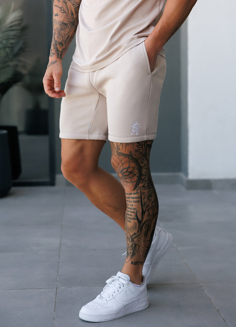 Gym King Fundamental Fleece Short - Light Stone