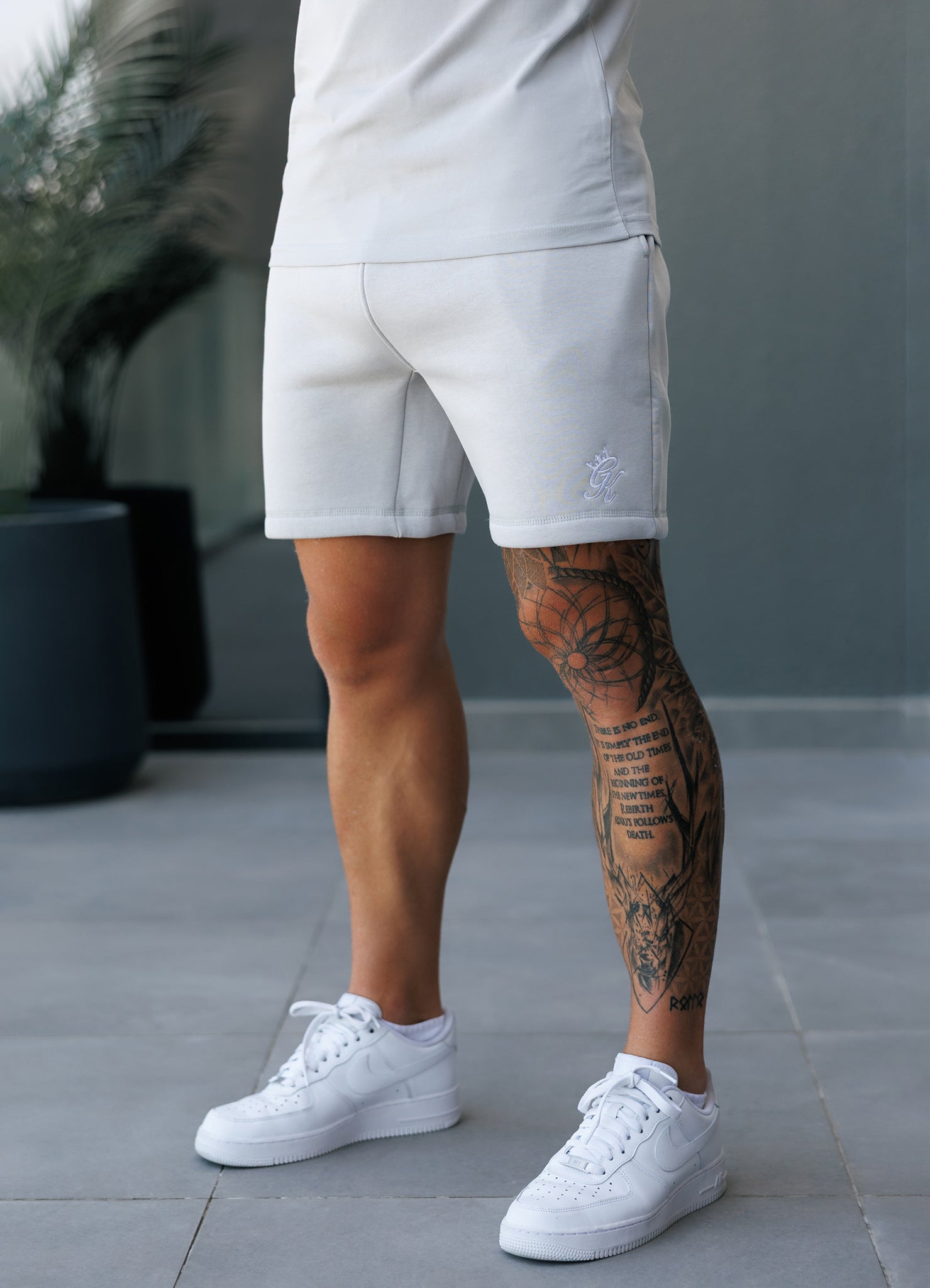 Gym King Fundamental Fleece Short - Light Grey