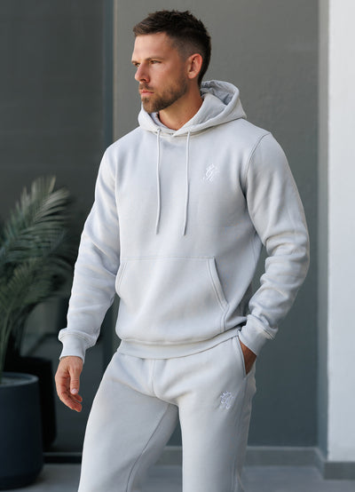 Gym King Fundamental Fleece Hood - Light Grey