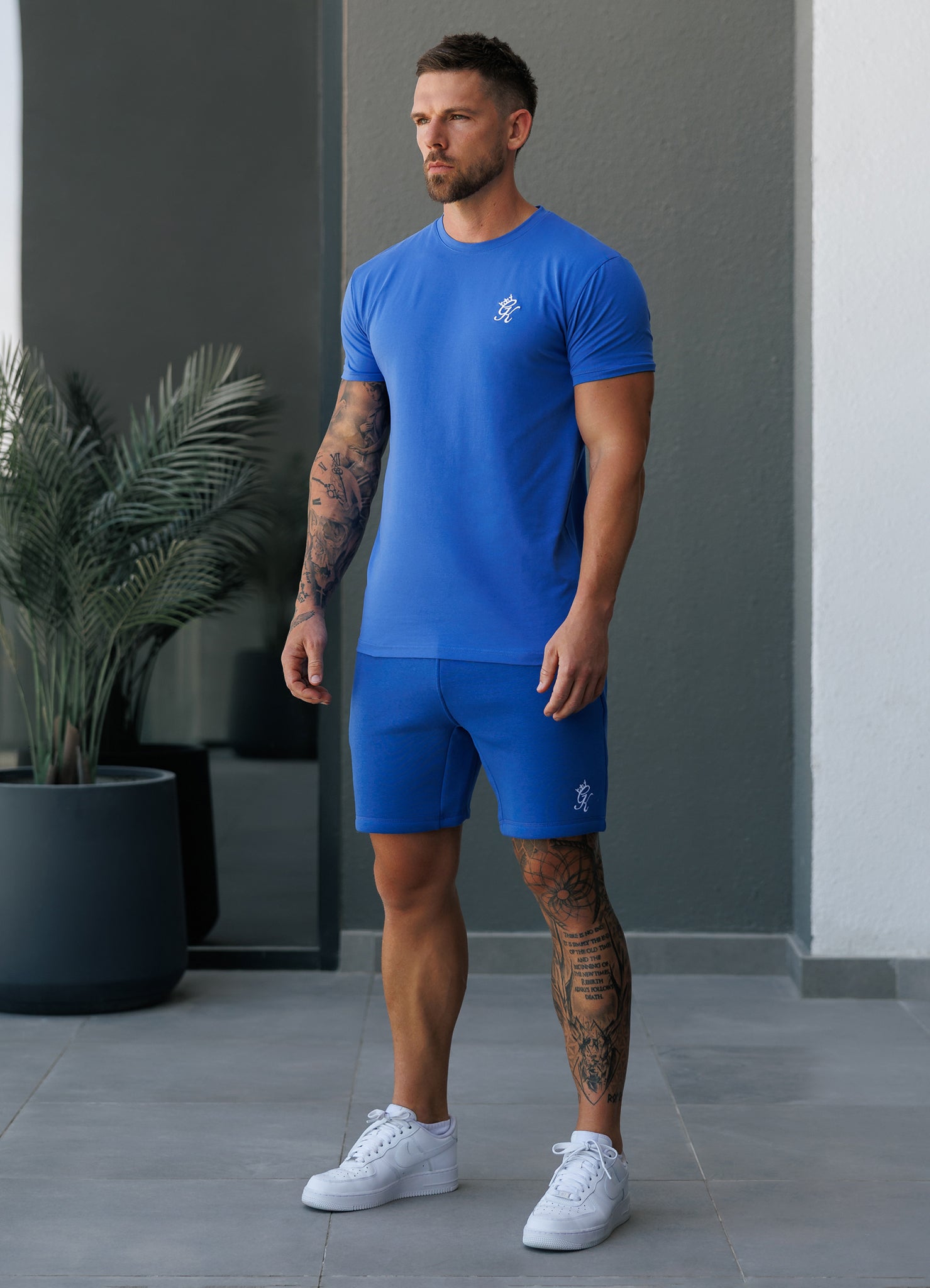 Gym King Fundamental Jersey Tee - Sonic Blue