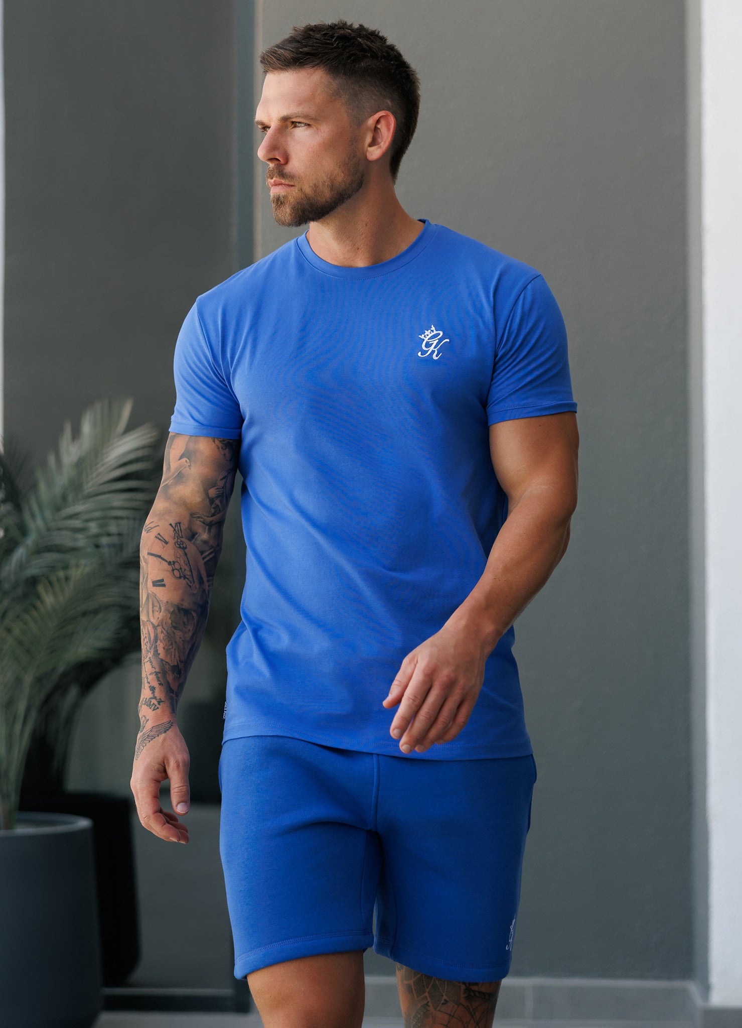 Gym King Fundamental Jersey Tee - Sonic Blue