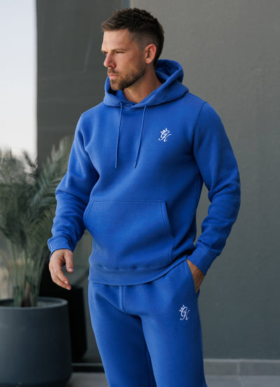 Gym King Fundamental Fleece Hood - Sonic Blue