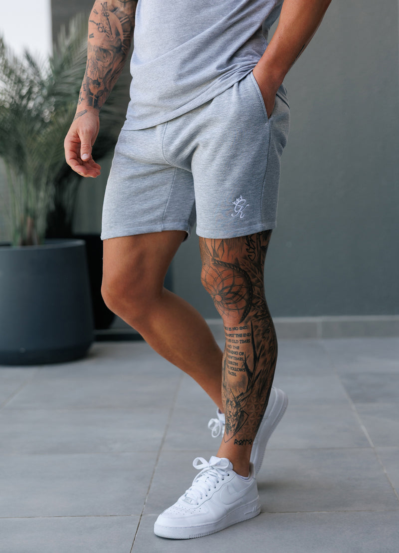 Gym King Fundamental Fleece Short - Grey Marl