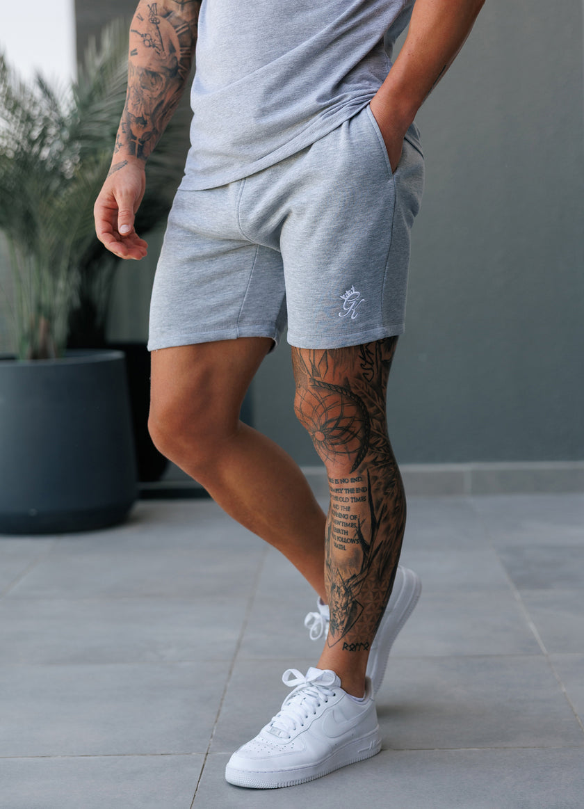 Gym King Fundamental Fleece Short - Grey Marl