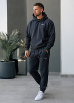 Gym King Established Relaxed Fit Tracksuit - Pewter/White