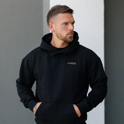 Gym King Established Relaxed Fit Hoodie - Black/Gold