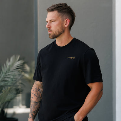Gym King Established Regular Fit Tee - Black/Gold