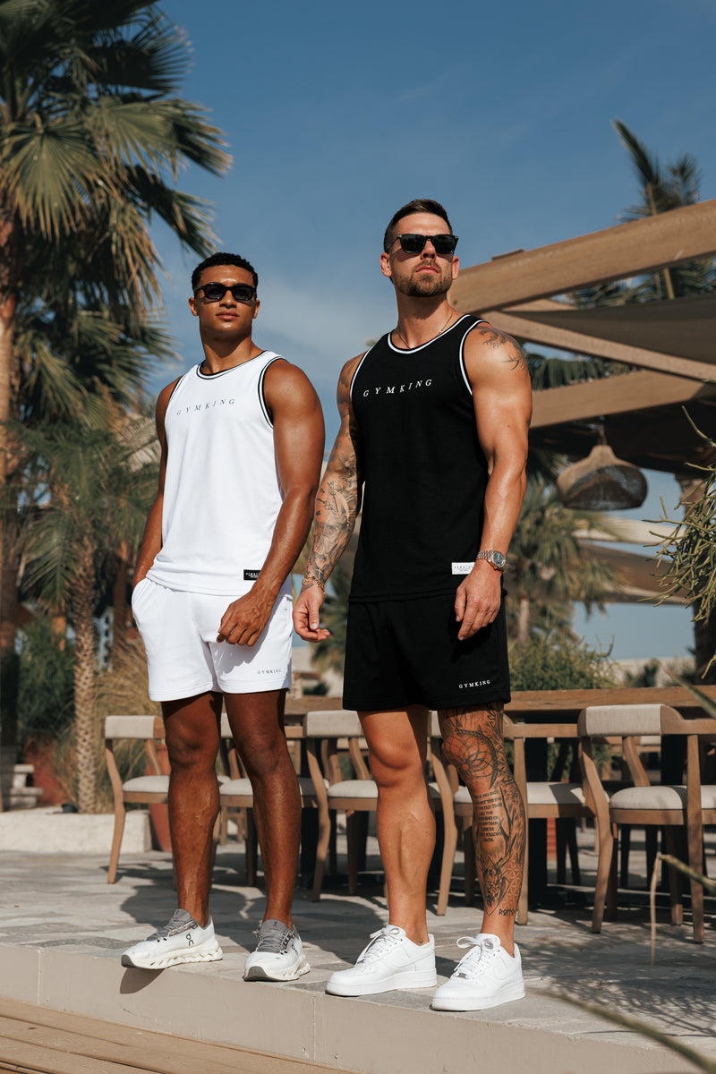 Gym King Brooklyn Mesh Vest - Black