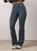 Gym King 365 Regular Length High Waisted Flared Yoga Legging - Iron Blue thumbnail