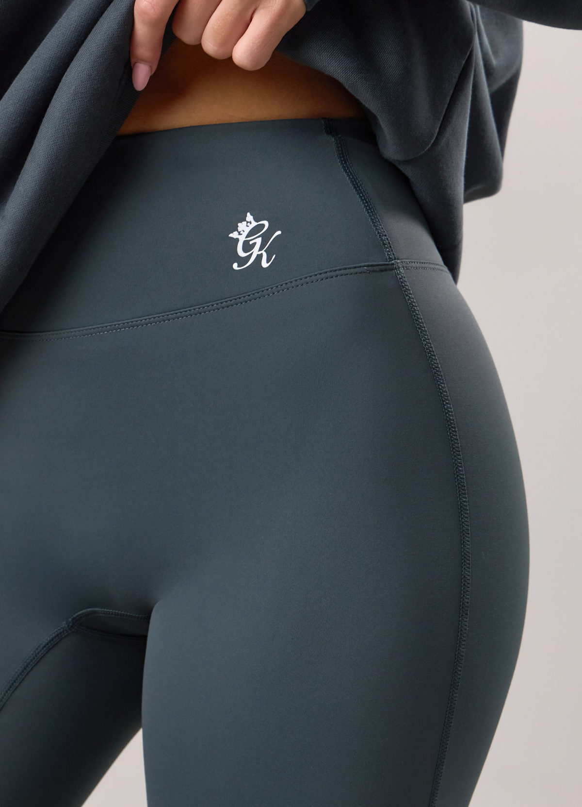 Gym King 365 Regular Length High Waisted Flared Yoga Legging - Iron Blue