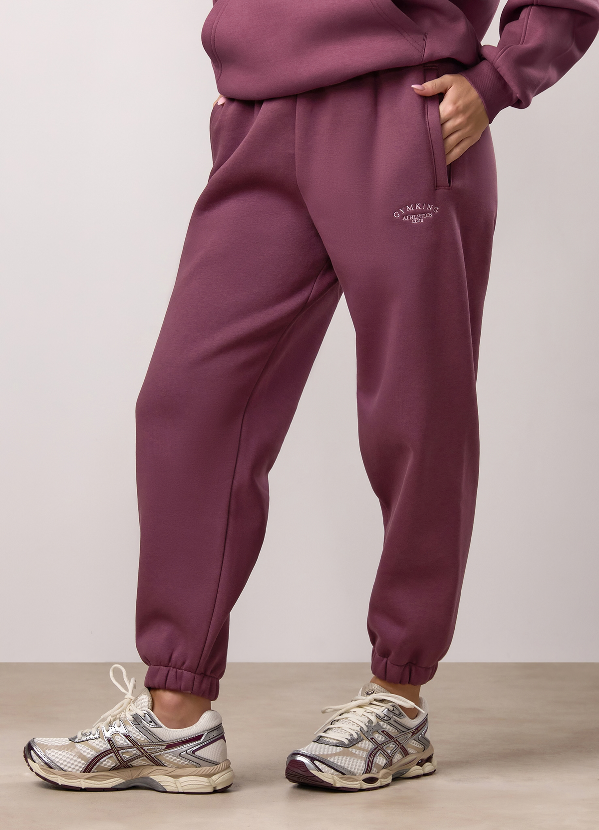 Gym King Athletics Club Relaxed Fit Jogger - Mulberry
