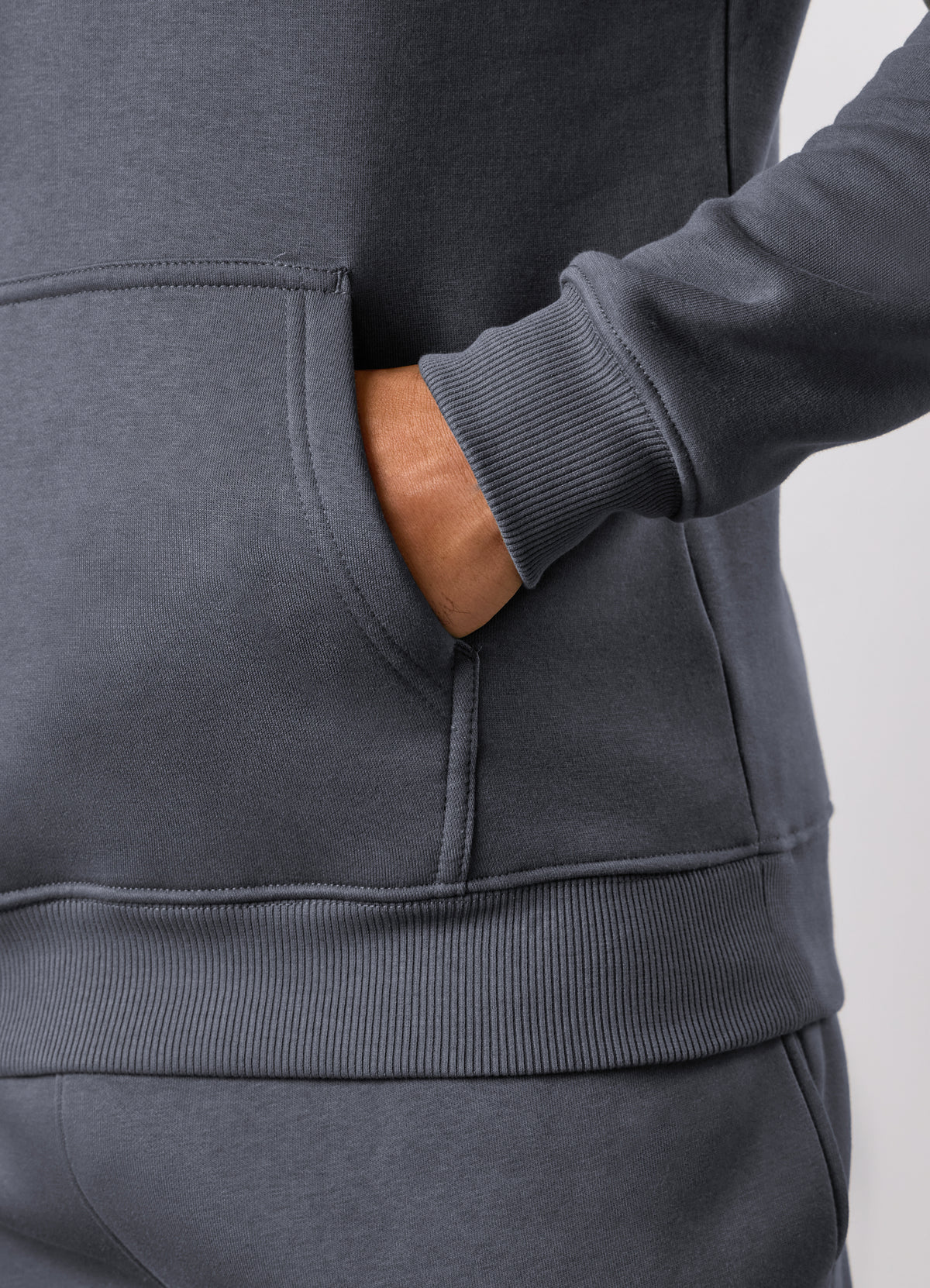 Gym King Fundamental Fleece Hood Tracksuit - Mountain Slate