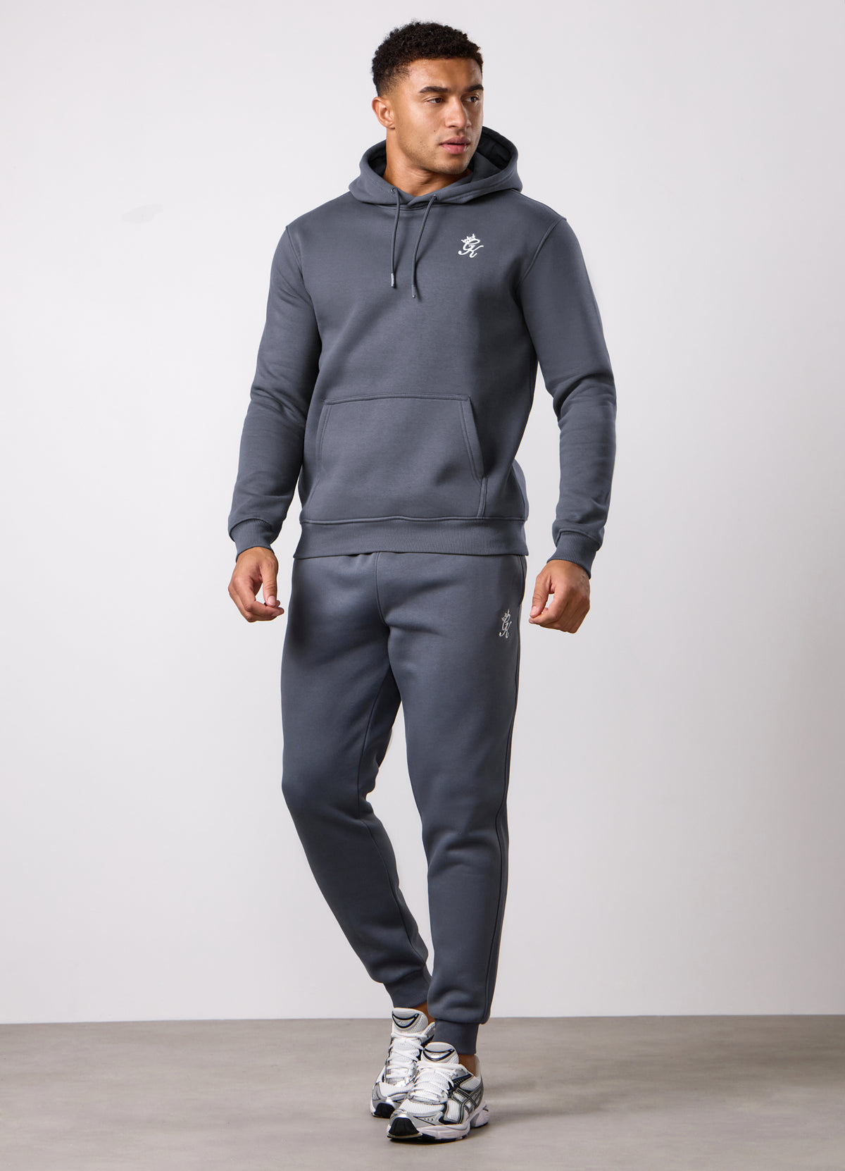 Gym King Fundamental Fleece Hood Tracksuit - Mountain Slate