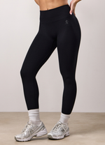 Gym King Sculpt Seamless Leggings mit hoher Taille – Schwarz (Vorschaubild)