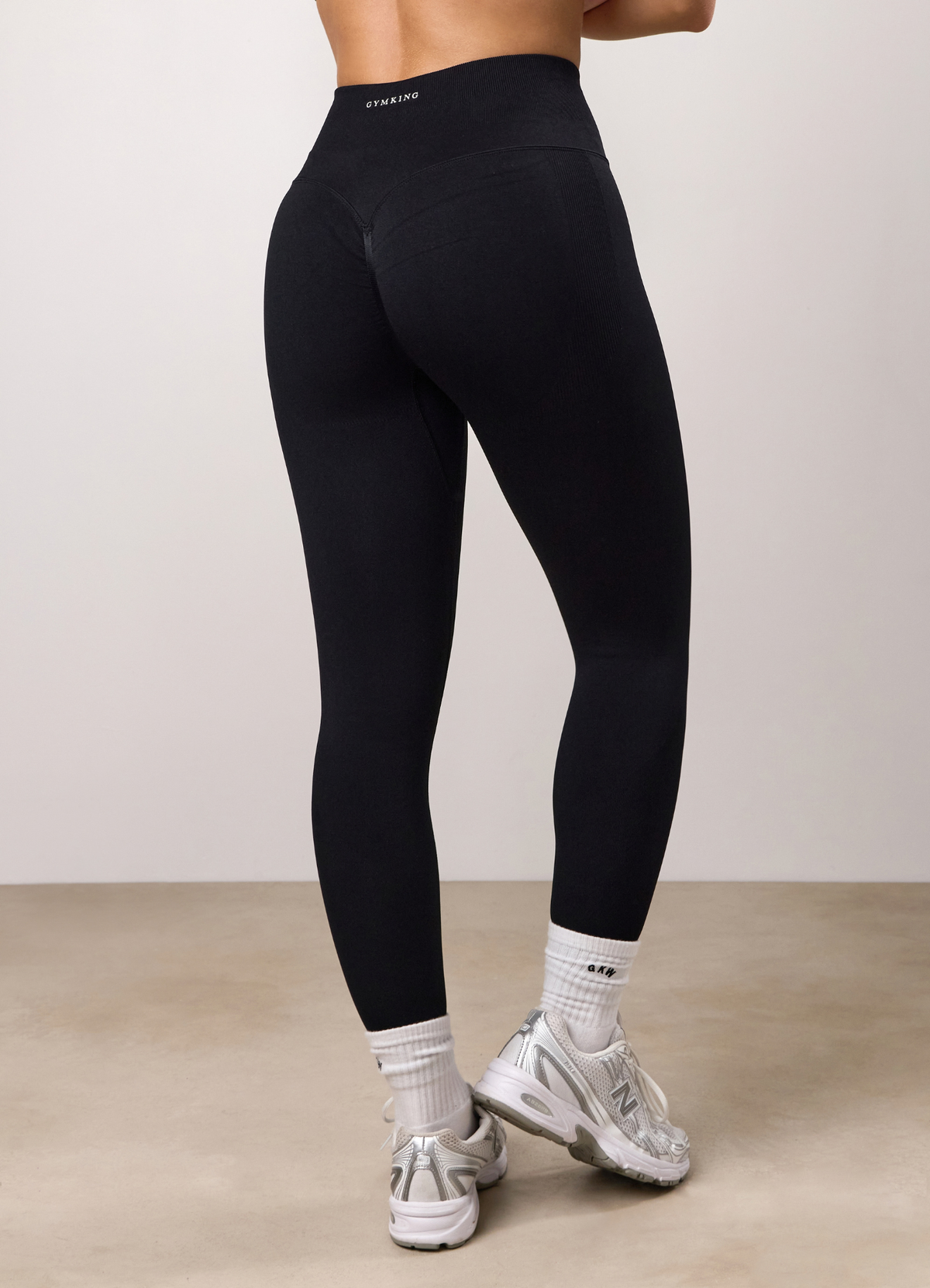 Gym King Sculpt Seamless High Waisted Legging - Black