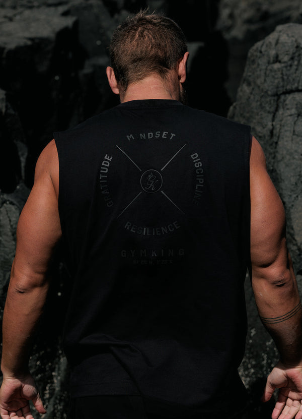 Gym King Compass Tank - Black