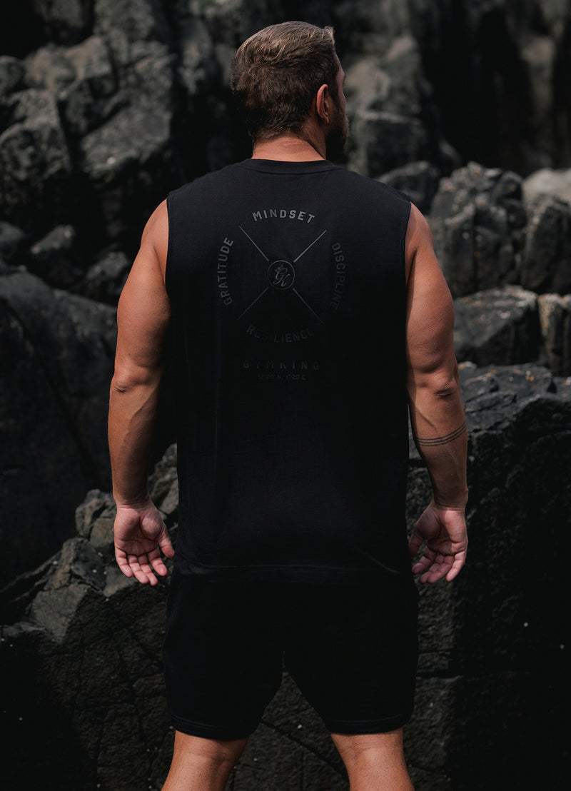 Gym King Compass Tank - Black