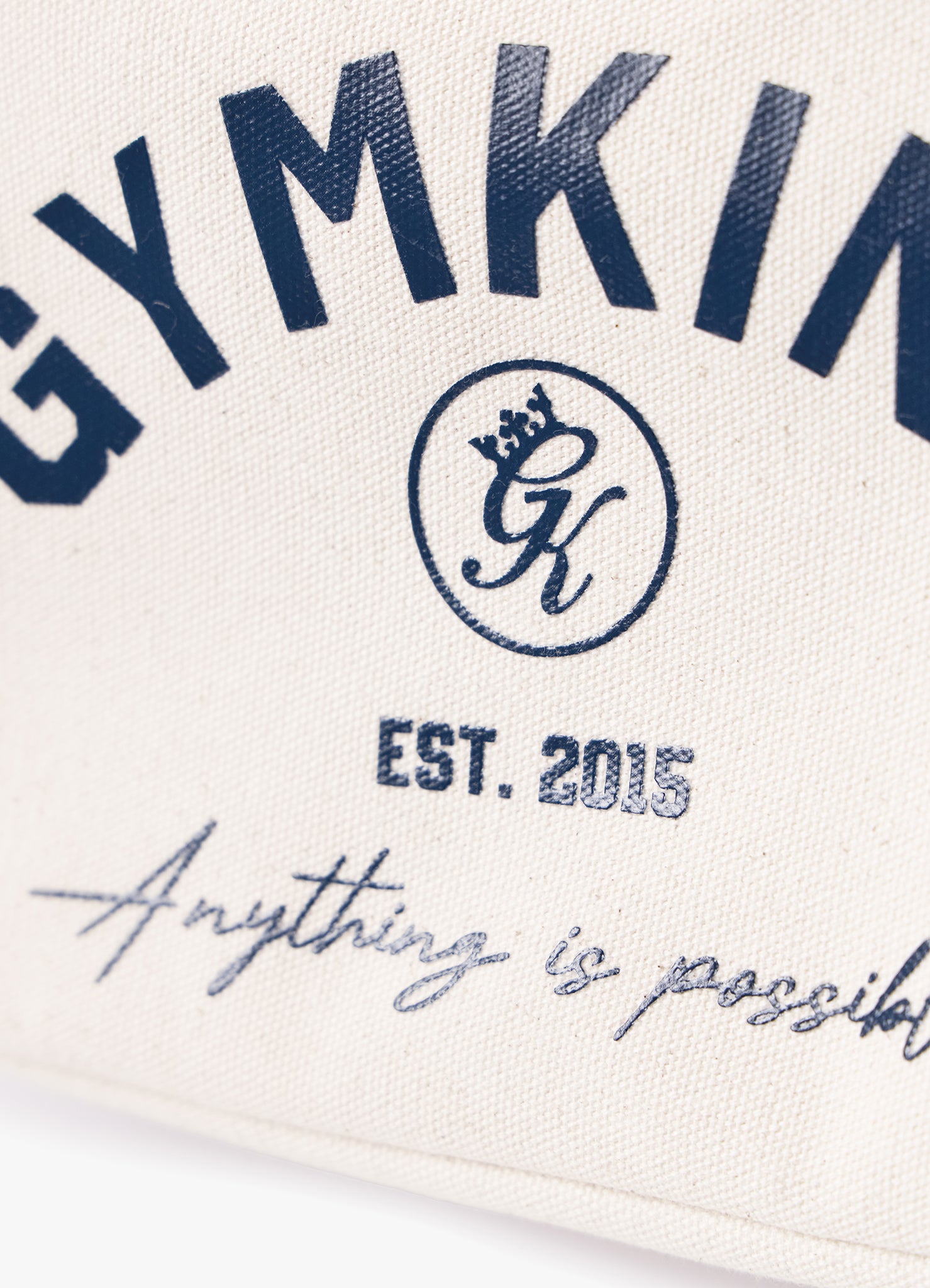 Gym King Harmony Vintage Tote Bag - Cream