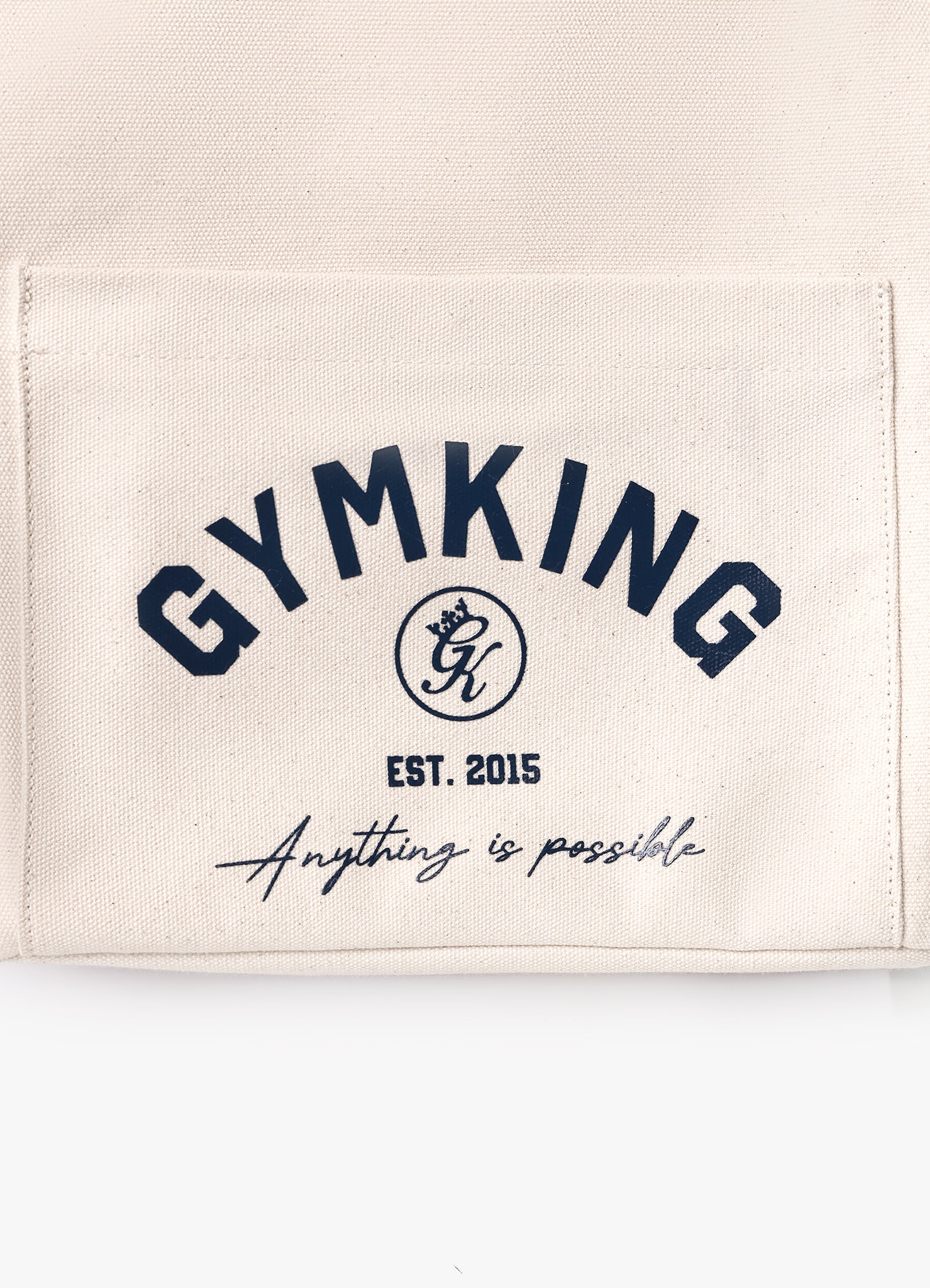 Gym King Harmony Vintage Tote Bag - Cream