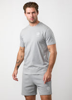 Gym King Heritage Crest Jersey T-Shirt - Urban Grey thumbnail