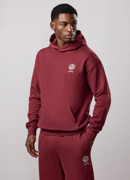 Gym King Heritage Hood - Claret