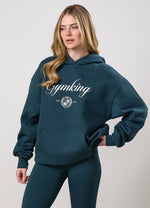 Gym King Heritage Loopback Hoodie - Classic Teal thumbnail
