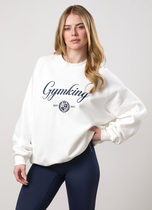Gym King Heritage Loopback Sweatshirt - Cream