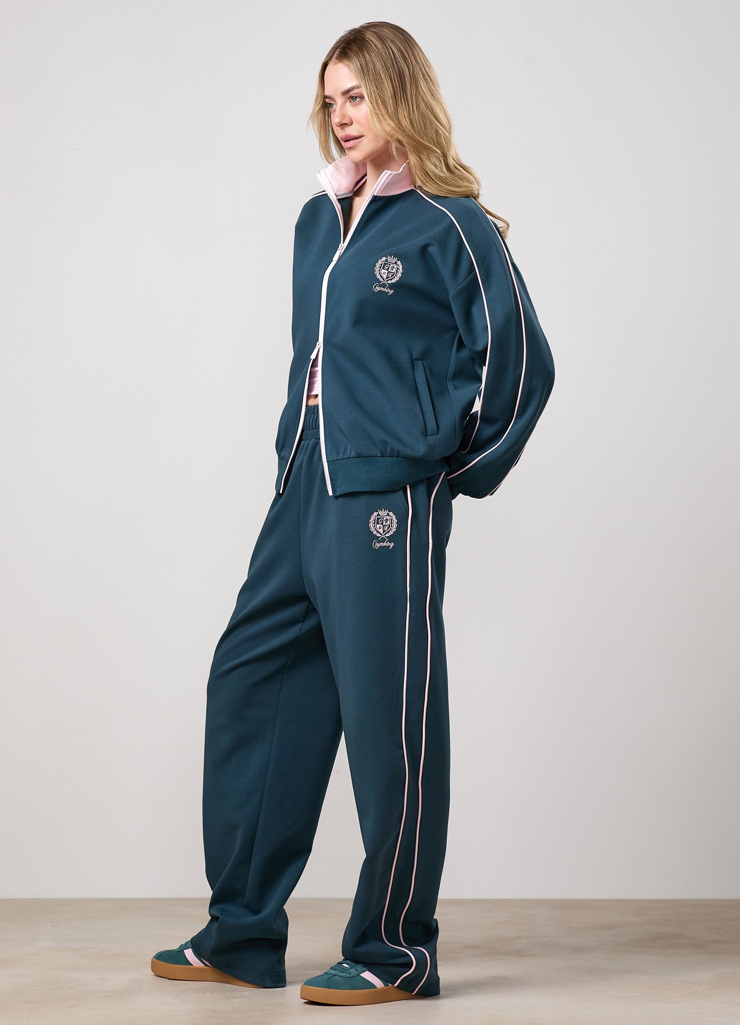 Gym King Heritage Tracksuit- Classic Teal