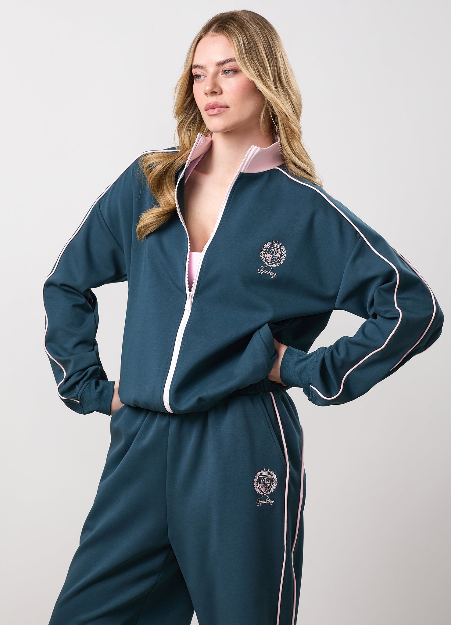 Gym King Heritage Tracksuit- Classic Teal