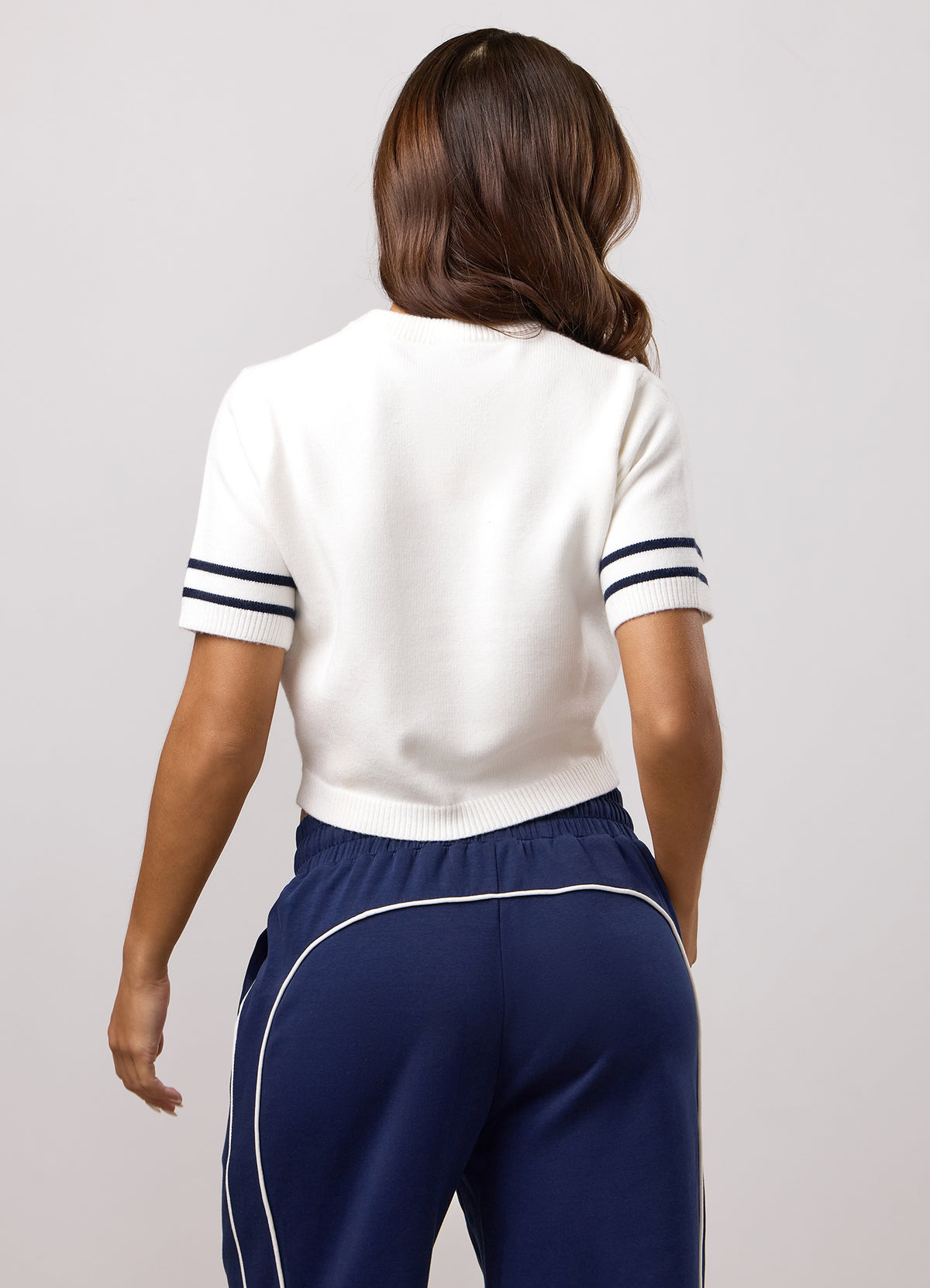 Gym King Heritage Gebreid T-shirt - Crème