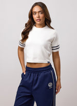 Gym King Heritage Gebreid T-shirt - Crème (miniatuurafbeelding)