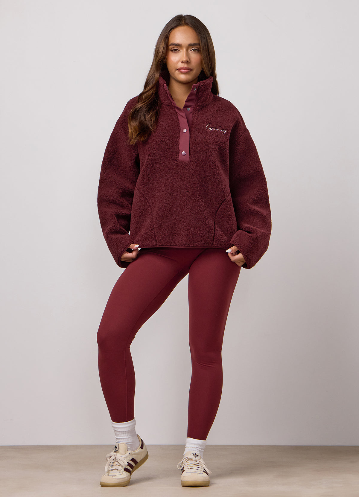 Gym King Peach Luxe Legging - Claret