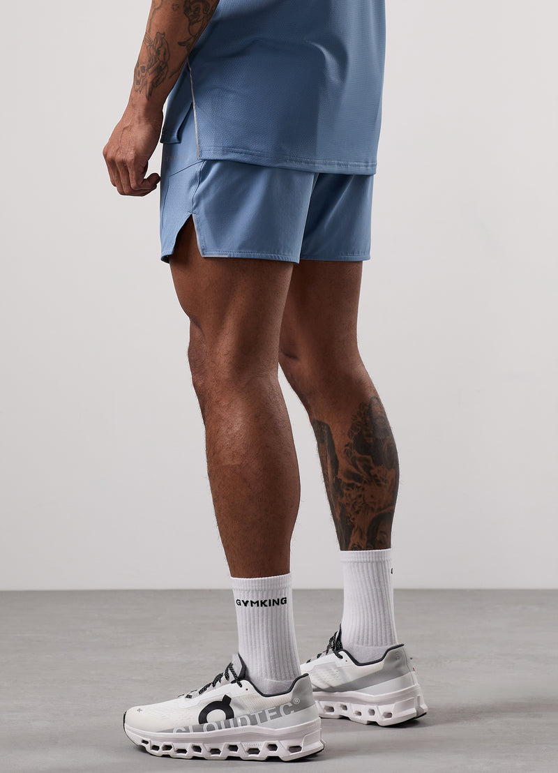 Gym King Hex 6" Short - Blue Shadow