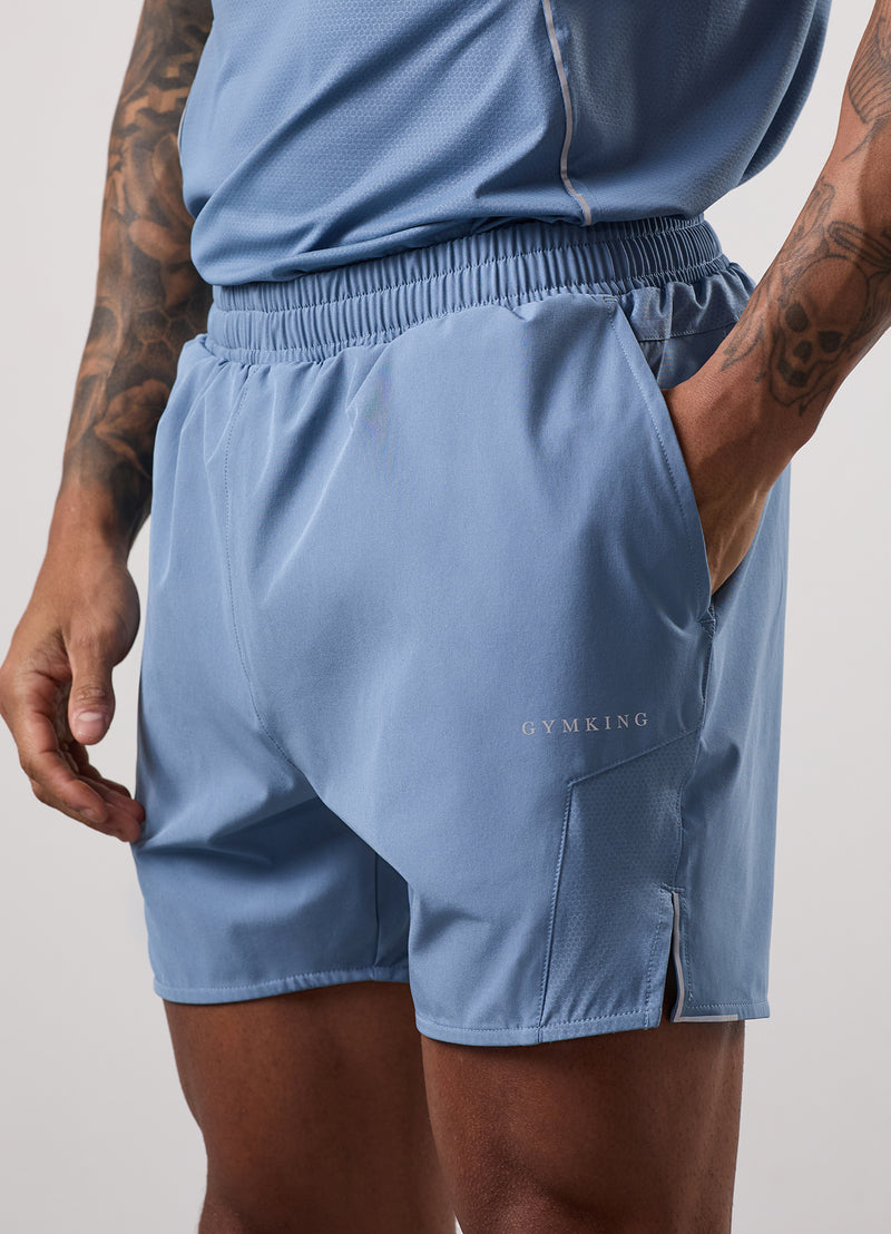 Gym King Hex 6" Short - Blue Shadow